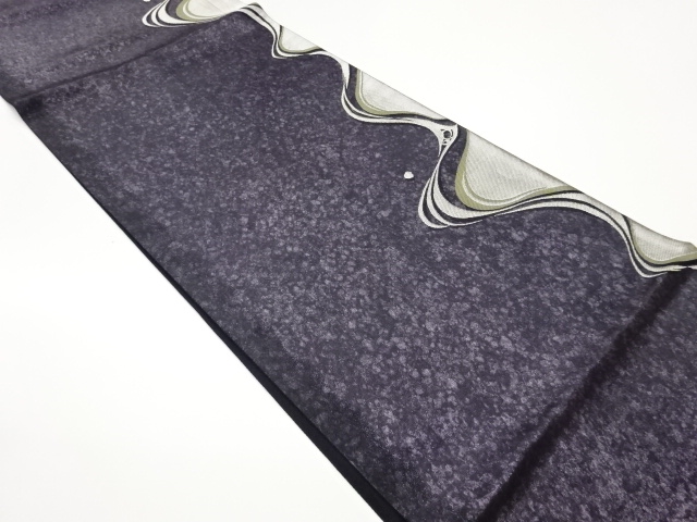 JAPANESE FUKURO OBI / WOVEN WAVY STRIPE